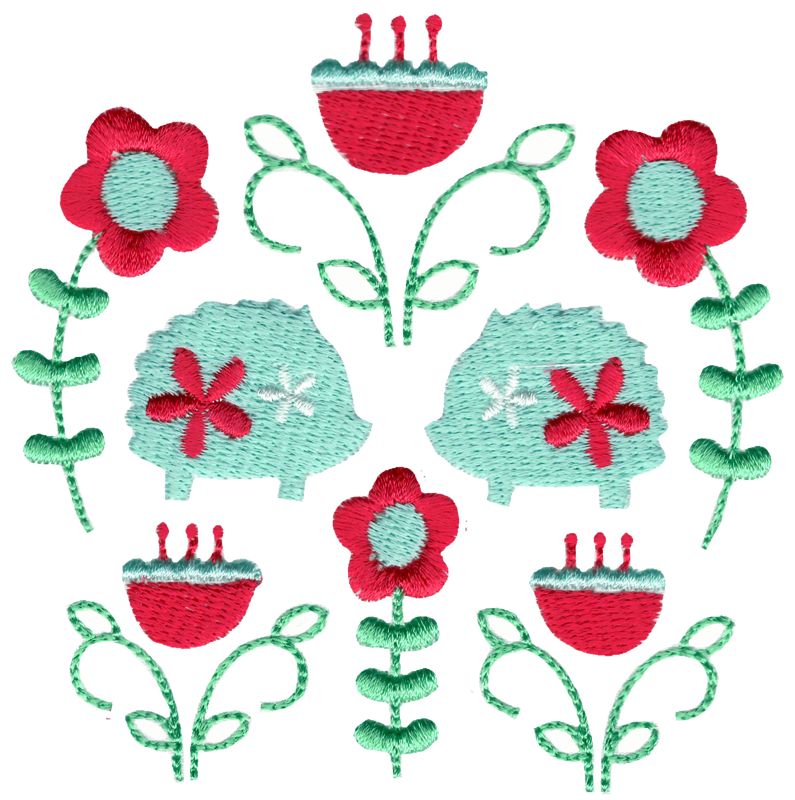 Scandi Hedgehog Folk Art