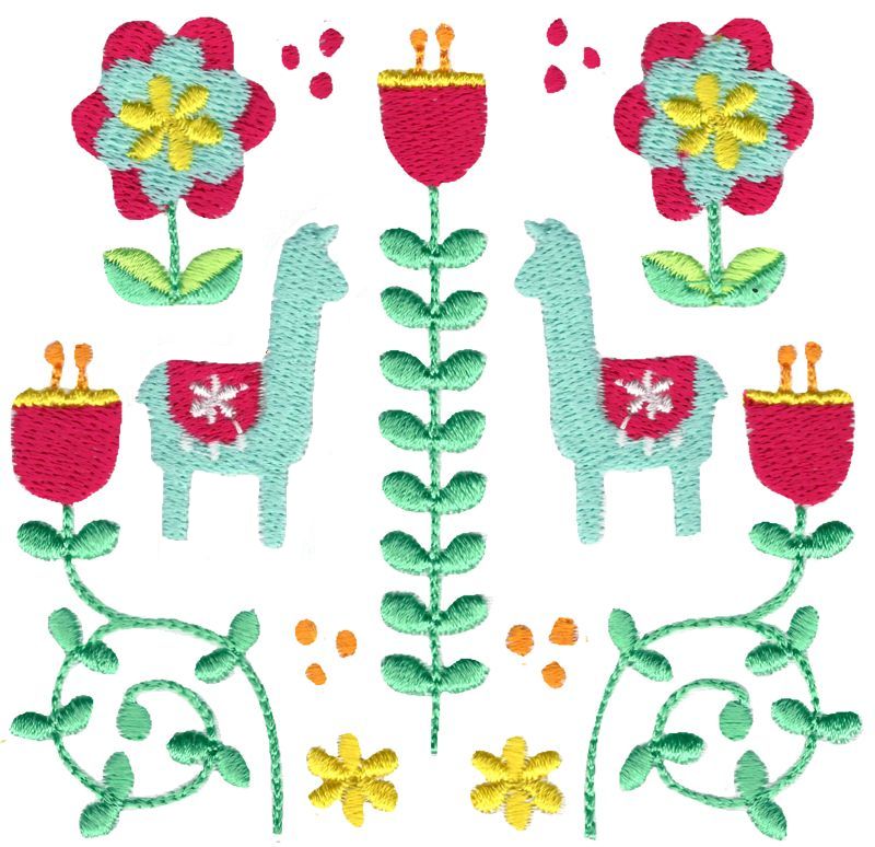 Scandi Llama Folk Art