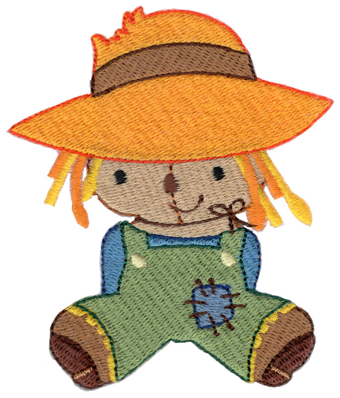 Sitting Boy Scarecrow