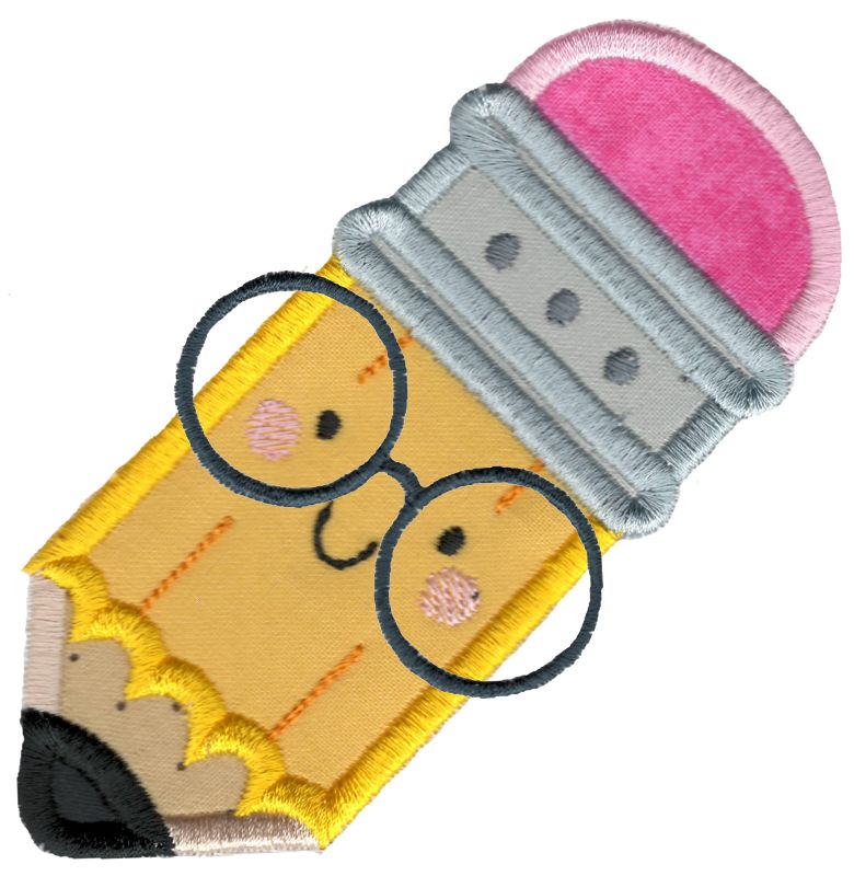 Applique Glasses Pencil