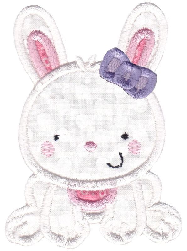 Girl Bunny Applique