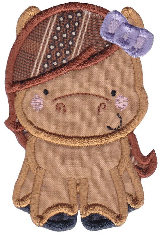 Girl Horse Applique