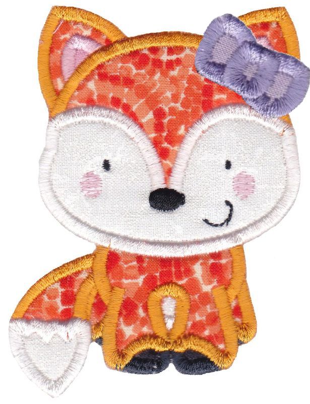 Girl Fox Applique
