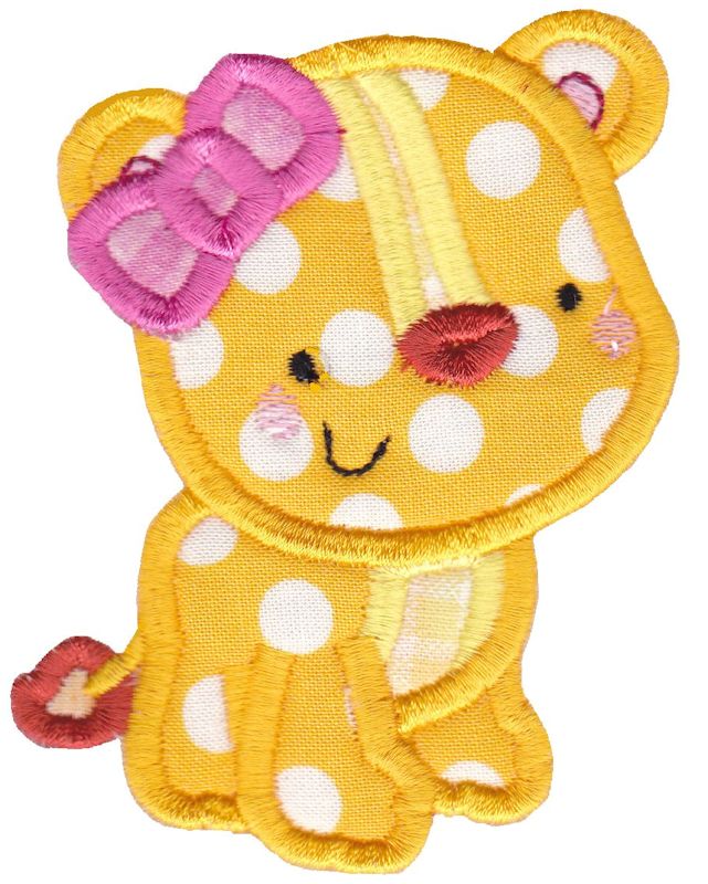 Baby Girl Lion Applique