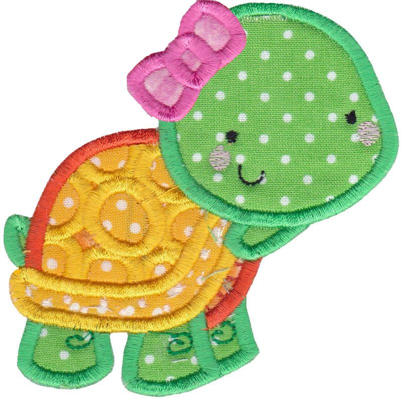 Girl Turtle Applique