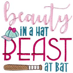Beauty In A Hat Beast At A Bat