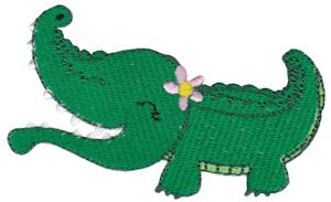Filled Stitch Girl Alligator
