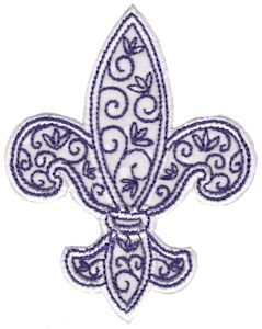 Applique Decorative Fleur De Lis