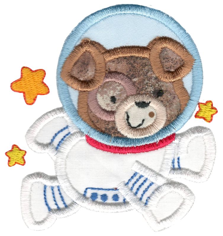 Applique Astronaut Dog