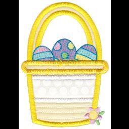 Split Easter Basket Applique