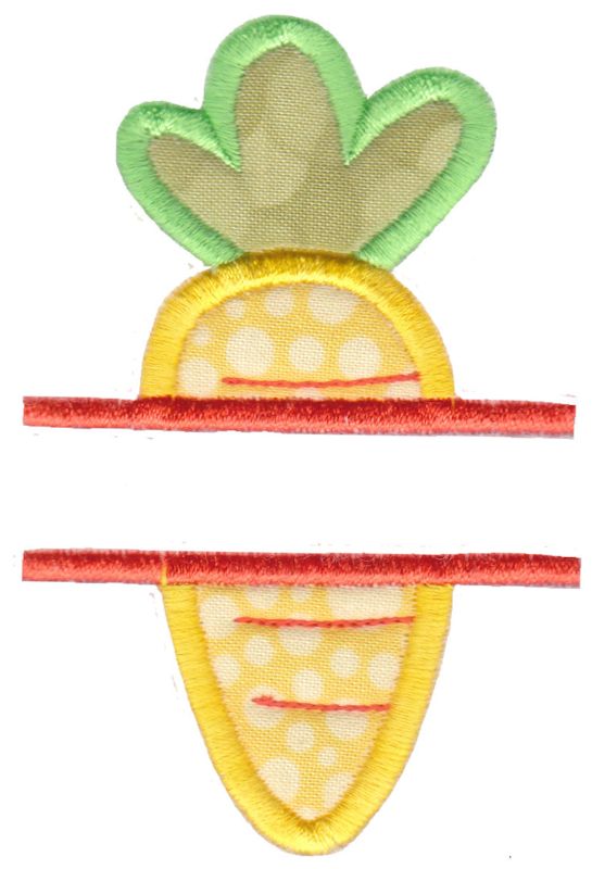Split Carrot Applique