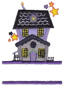 Split Haunted House Applique
