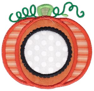 Pumpkin Monogram Applique