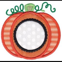 Pumpkin Monogram Applique