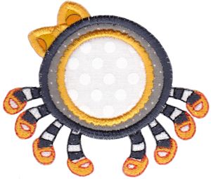 	Girl Spider Monogram Applique