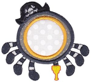Pirate Spider Monogram Applique