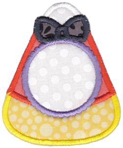 Candy Corn Monogram Applique