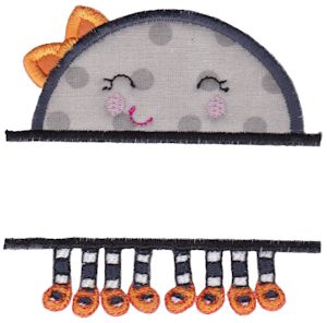 Split Girl Spider Applique