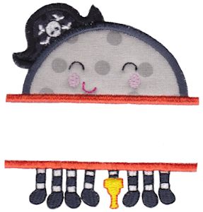 Split Pirate Spider Applique