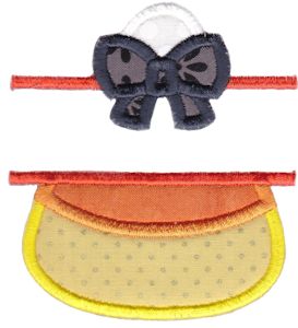Split Candy Corn Applique