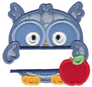 Split Owl Applique