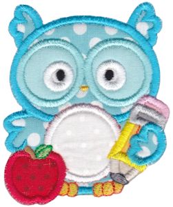 Boy Owl Monogram Applique
