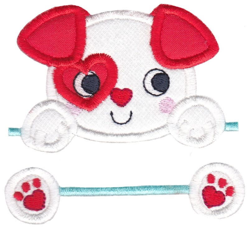 Split Puppy Dog Applique