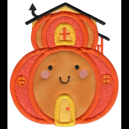 Applique Pumpkin House