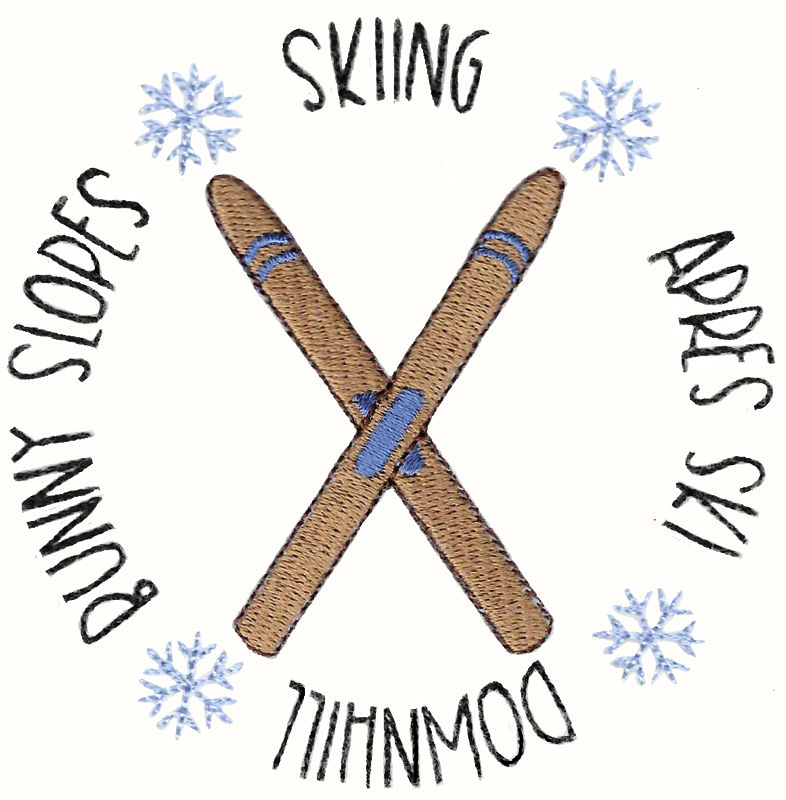 Skiing Sports Circle