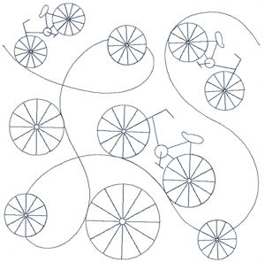 Sports Continuous Line Quilting