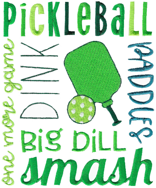 Pickleball Subway Art