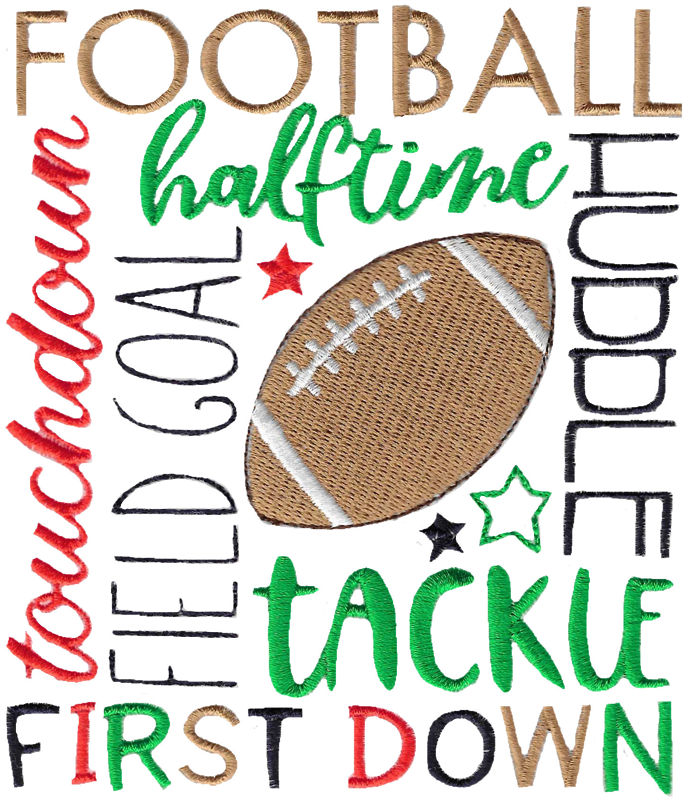 American Football Subway Art