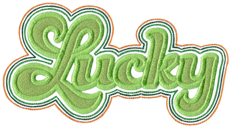 Applique Lucky