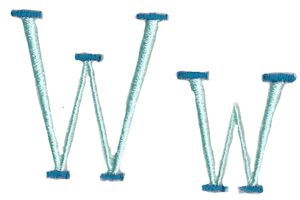 Stand Tall Alphabet W