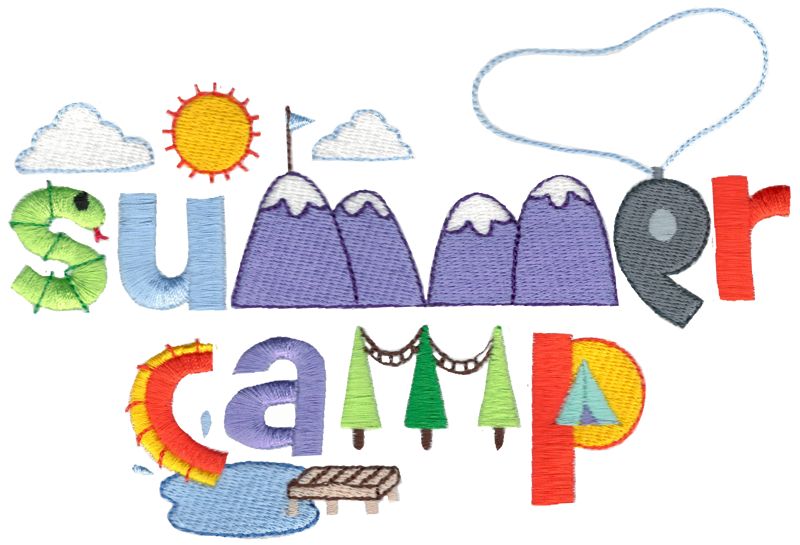 Summer Camp Word Art