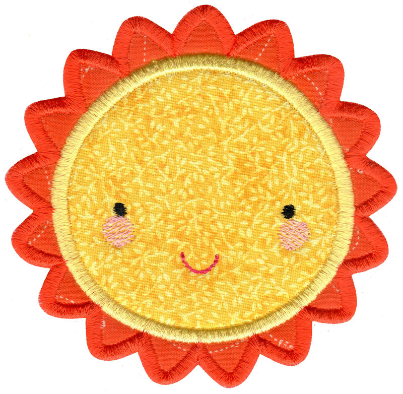 Cute Applique Sun