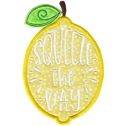 Squeeze The Day Lemon Applique