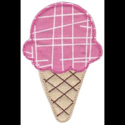 Cute Ice-Cream Raw Edge Applique