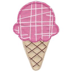 Cute Ice-Cream Raw Edge Applique