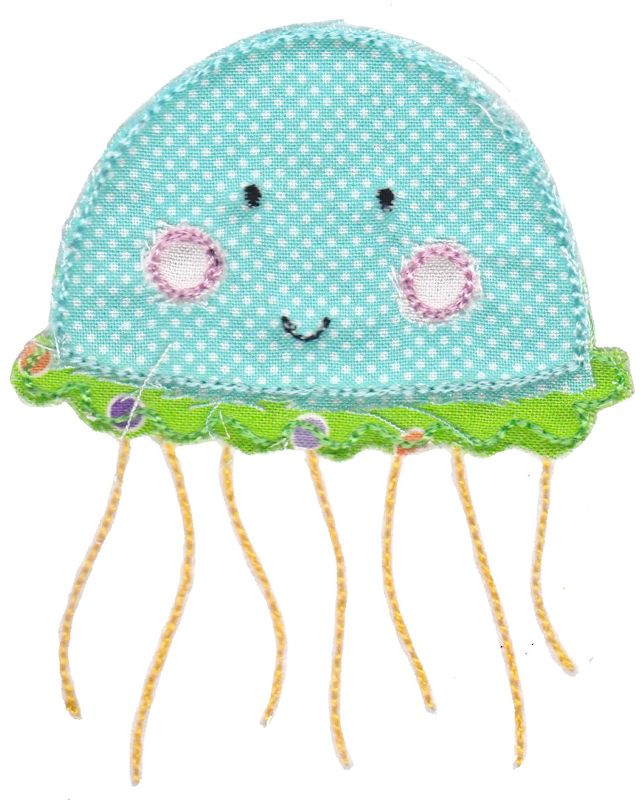 Jellyfish Raw Edge Applique