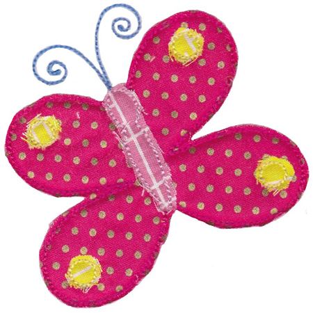 Butterfly Raw Edge Applique