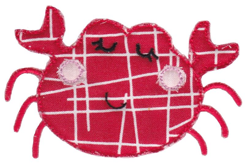 Crab Raw Edge Applique