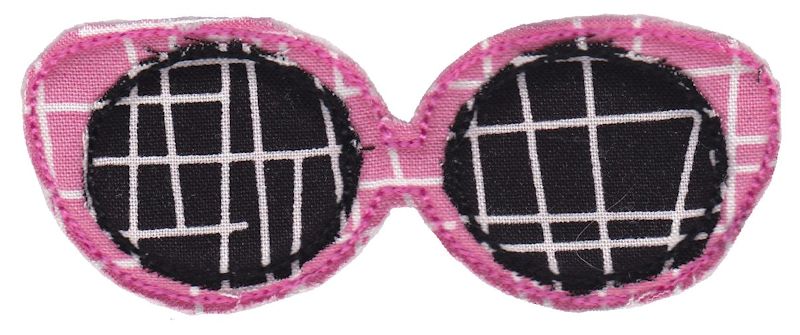 Sunglasses Raw Edge Applique