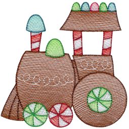 Sketch Gingerbread Train