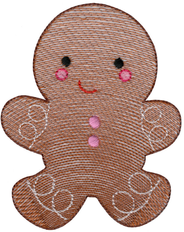 Sketch Gingerbread Boy Cookie