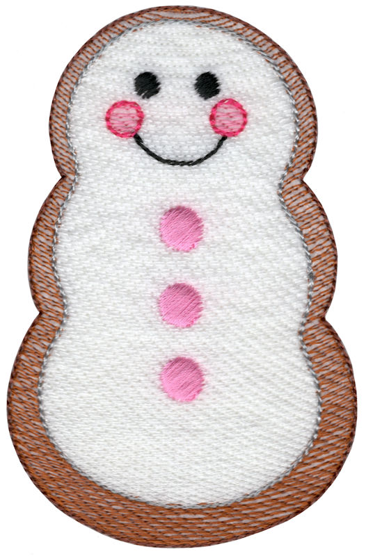 Sketch Gingerbread Snowman Cookie