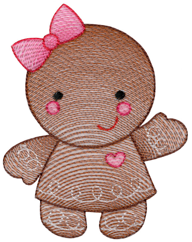 Sketch Gingerbread Girl