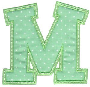 Sweet Greek Alphabet Applique 12