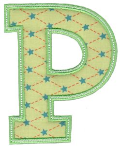 Sweet Greek Alphabet Applique 17