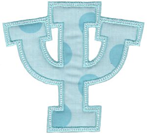 Sweet Greek Alphabet Applique 23